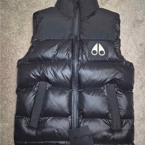Moose Knuckles Black Puffer Vest